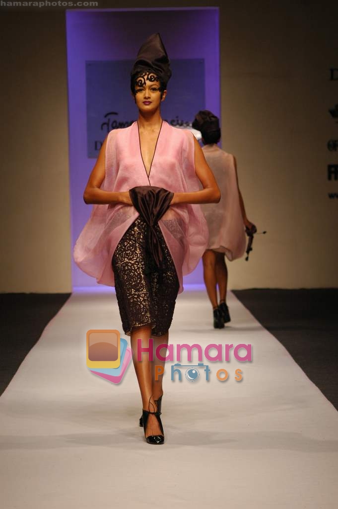 Model walk the ramp for James Ferreira at Delhi Fashion Week on 3rd December 2008 