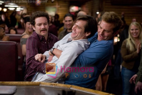 Jim Carrey, Danny Masterson, Bradley Cooper  in still from the movie Yes Man
