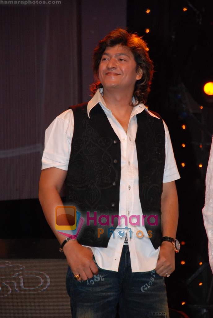 Aadesh Shrivastav on the sets of Sa Re Ga Ma Pa in Famous Studios on 8th December 2008