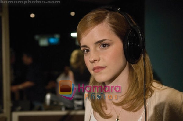 Emma Watson giving voice to the Animated Characters in still from the movie The Tale of Despereaux