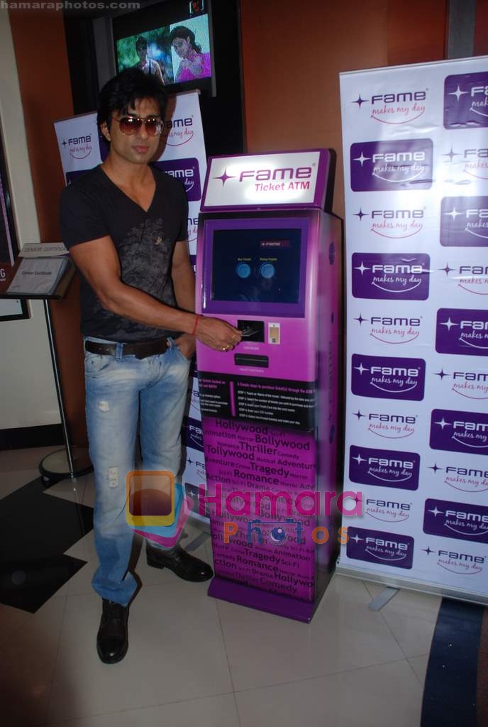 Sonu Sood launches first movie kiosk in Fame Malad on 10th December 2008 
