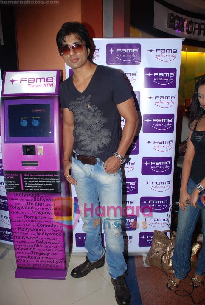 Sonu Sood launches first movie kiosk in Fame Malad on 10th December 2008 