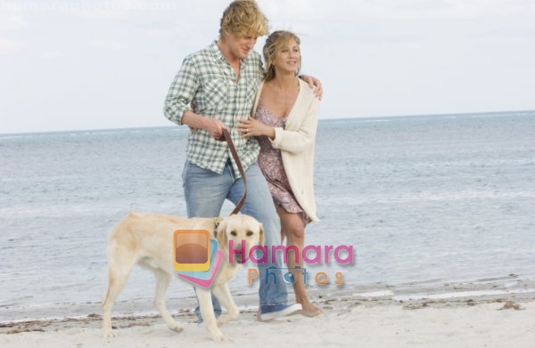 Jennifer Aniston, Owen Wilson  in still from the movie Marley and Me