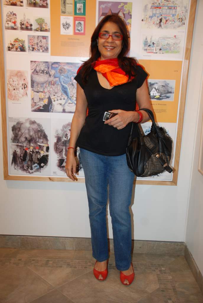rashmi uday singh at the launch of Mario Miranda exhibition in Cymroza Art Gallery on 7th Jan 2009 