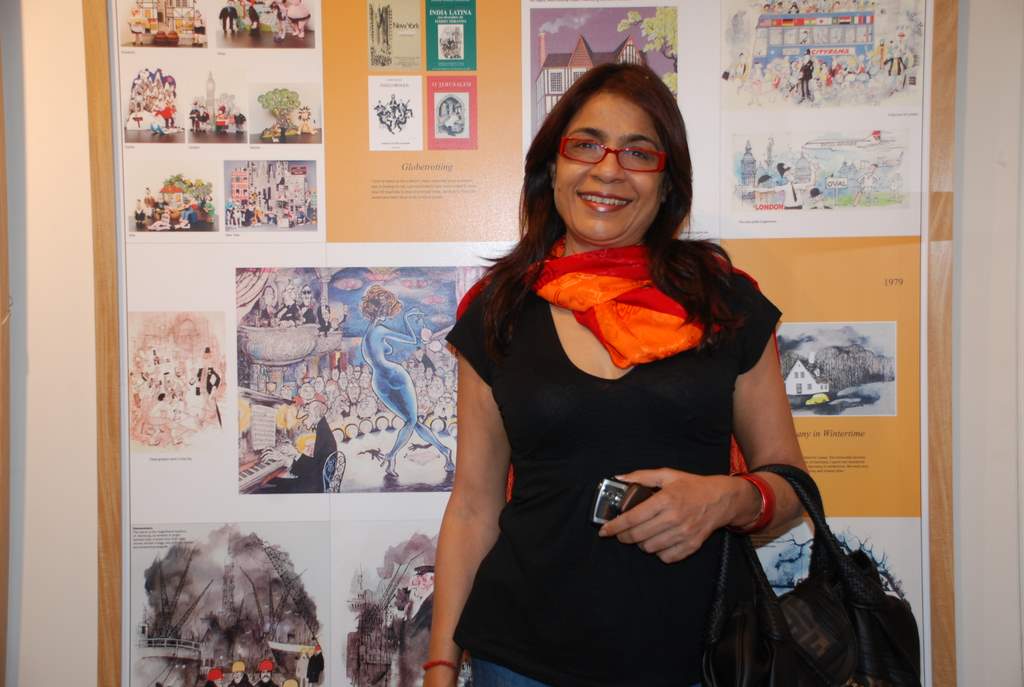 rashmi uday singh at the launch of Mario Miranda exhibition in Cymroza Art Gallery on 7th Jan 2009 