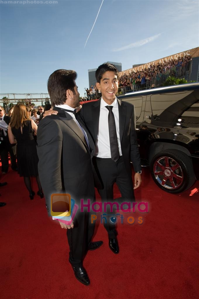 Anil Kapoor, Dev Patel at the 66th Annual Golden Globe Awards in Hollywood, CA on January 9th 2009 