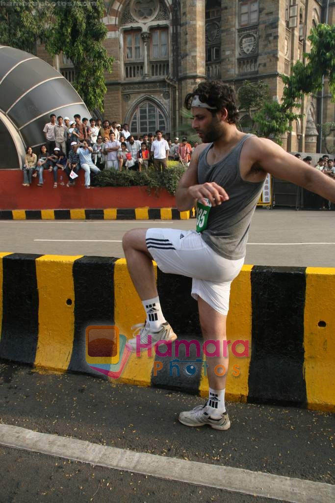 Bikram Saluja at Mumbai Marathon 2009 on 18th Jan 2009 