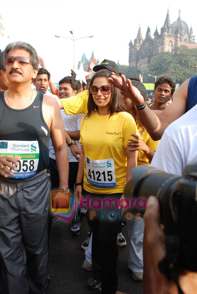 Vidya Balan at Mumbai Marathon 2009 on 18th Jan 2009 
