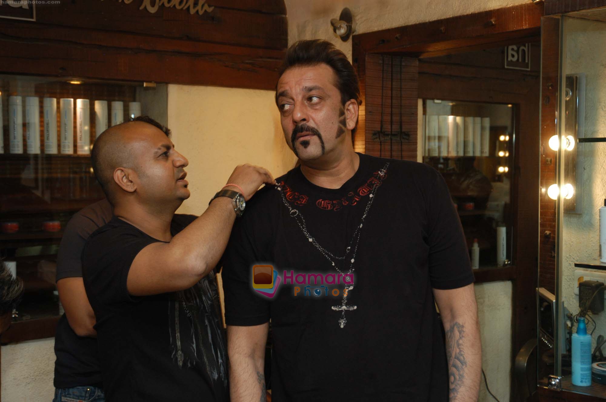 Sanjay Dutt's deadly look styled by Aalim for _Luck_ on 18th Jan 2009