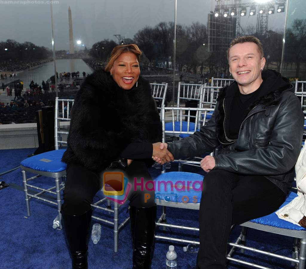 at Obama inaugural celebration in the Lincoln Memorial on 18th Jan 2009 