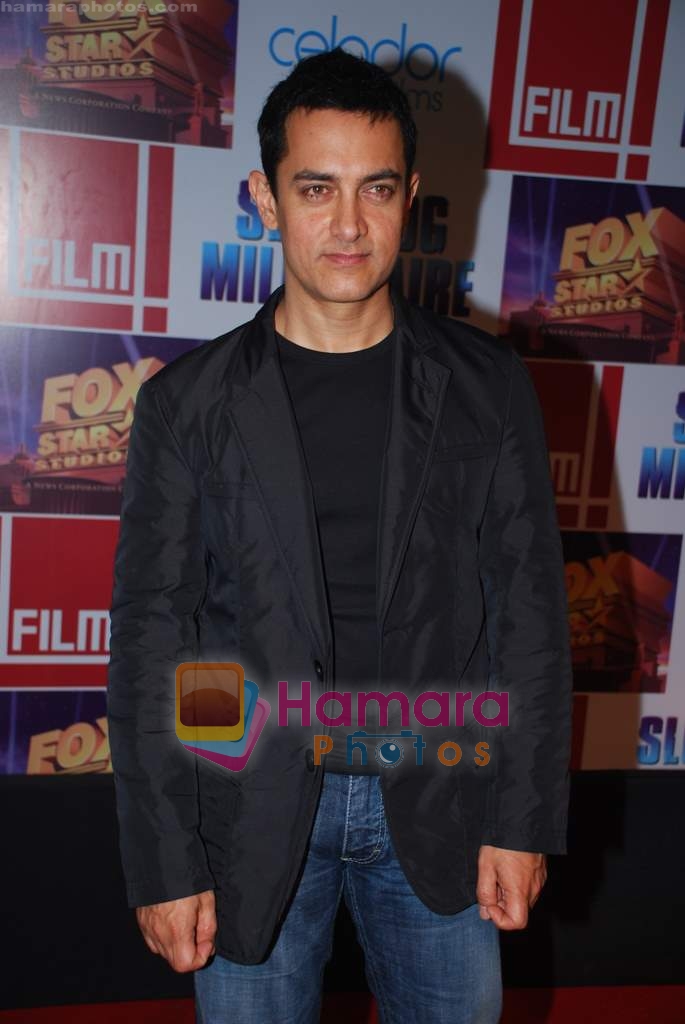 Aamir Khan at Slumdog Millionaire premiere on 22nd Jan 2009 