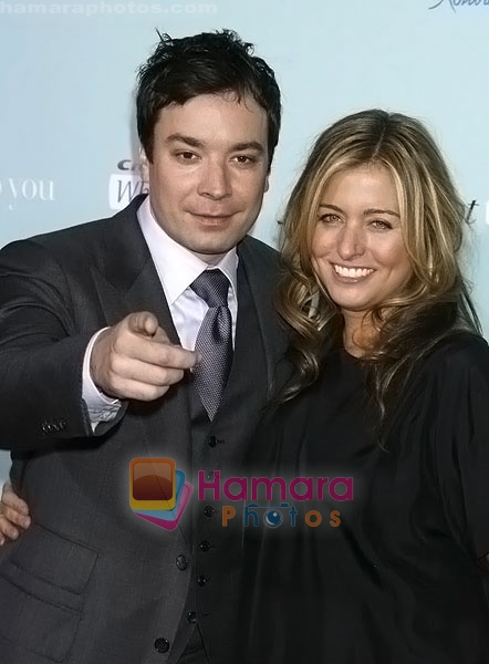 Jimmy Fallon, Nancy Juvonen arrives at the Los Angeles Premiere of the movie He's Just Not That Into You at Grauman's Chinese Theatre on February 2, 2009 in Los Angeles, California