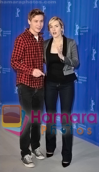 Kate Winslet, David Kross at the photocall for _The Reader_ in the 59th Berlin Film Festival at the Grand Hyatt Hotel on February 6, 2009 in Berlin, Germany 