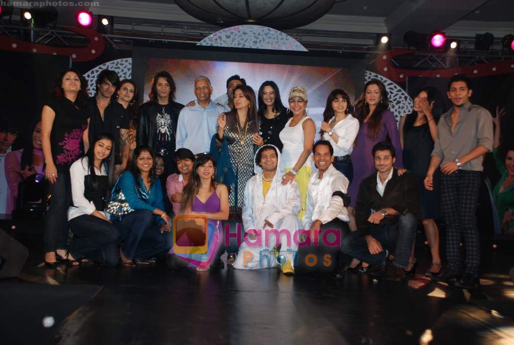 Juhi Chawla, Karan Singh Grover, Ram Kapoor, Monica Bedi, Bhagyashree, Shilpa Shukla, Gauhar Khan, Hard Kaur, Shweta Tiwari at Jhalak Dikhhla Jaa season 3 on 11th Feb 2009 ~0