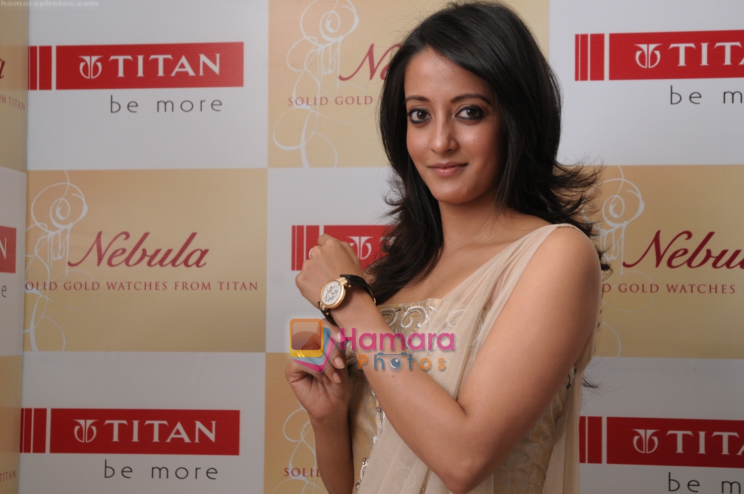 Raima Sen at the launch of Titan Nebula Calligraphy collection of watches in Colaba on 19th Feb 2009