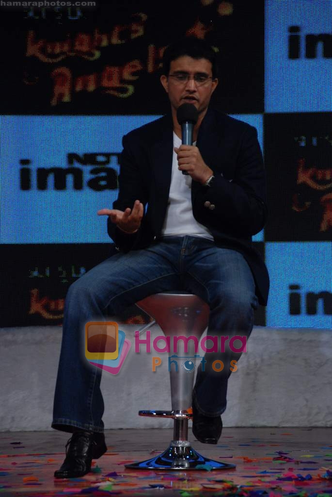 Saurav Ganguly at Knight Angels show launch in NDTV Imagine on 20th Feb 2009 