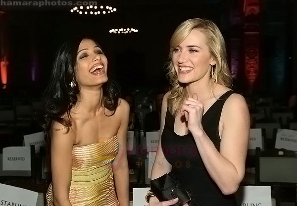 Freida Pinto, Kate Winslet at the 4th Annual OSCAR WILDE - HONORING THE IRISH FILM Awards held at The Ebell Club on February 19, 2009 in Los Angeles, California