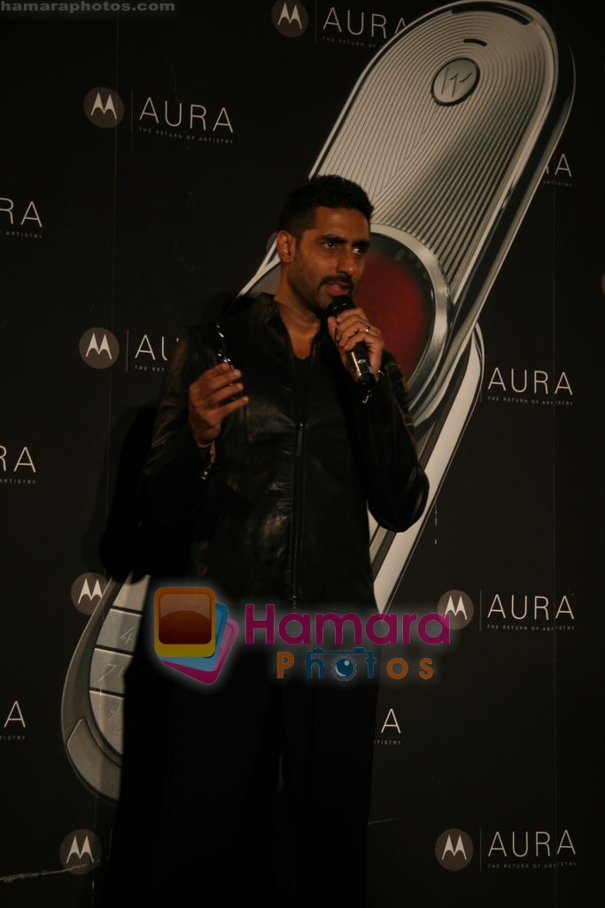 Abhishek Bachchan unveils Motorola Aura range in Vie Lounge, Juhu, Mumbai on 26th Feb 2009 