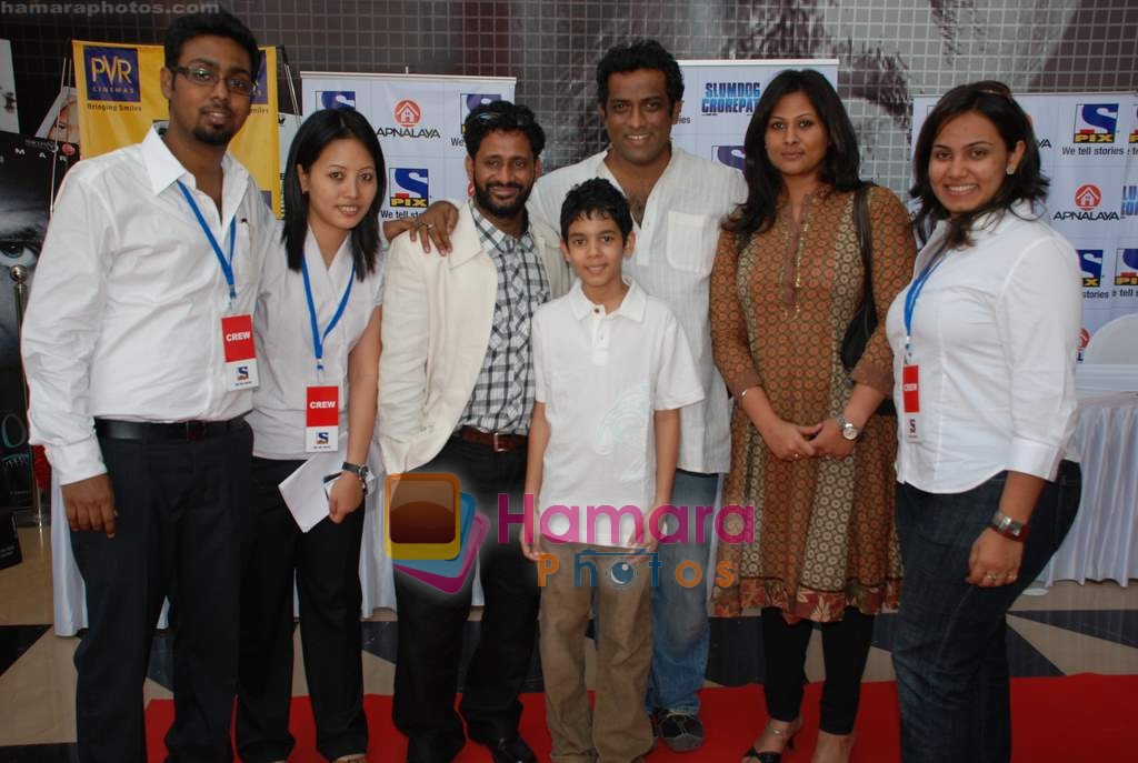 Rasool Pookutty, Tanay Chheda at Slumdog special screening in PVR on 28th Feb 2009 