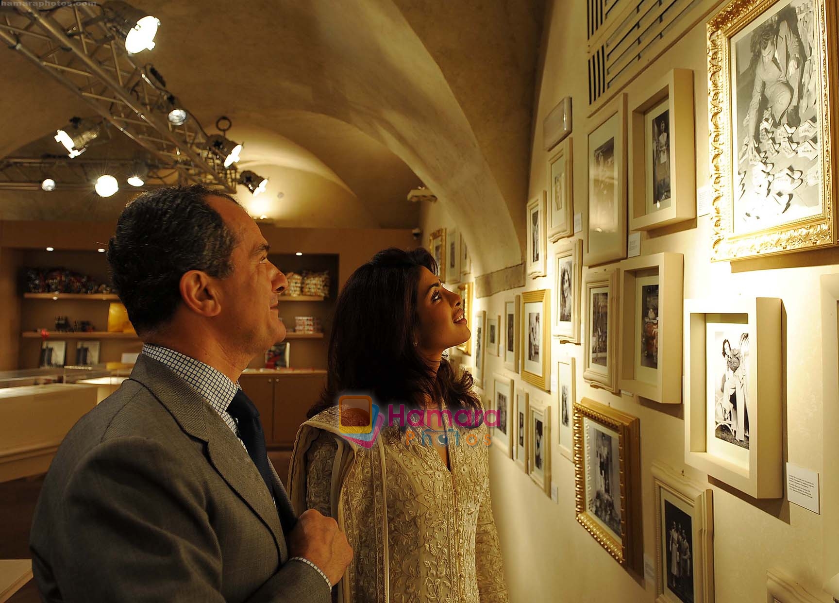 Priyanka with Leonardo Ferragamo at  Ferragamo Museum in Florence on 2nd March 2009 