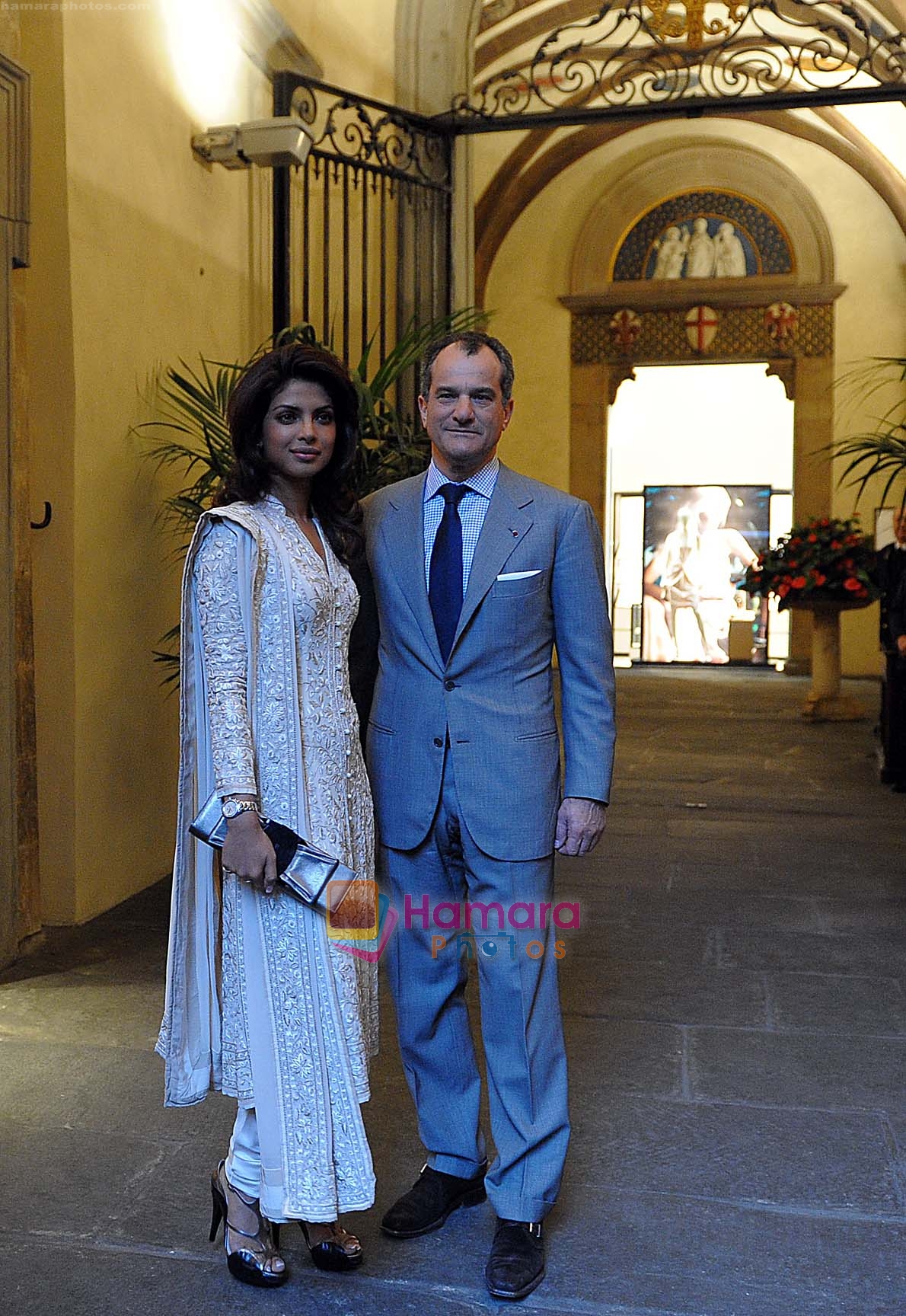 Priyanka with Leonardo Ferragamo at  Ferragamo Museum in Florence on 2nd March 2009 