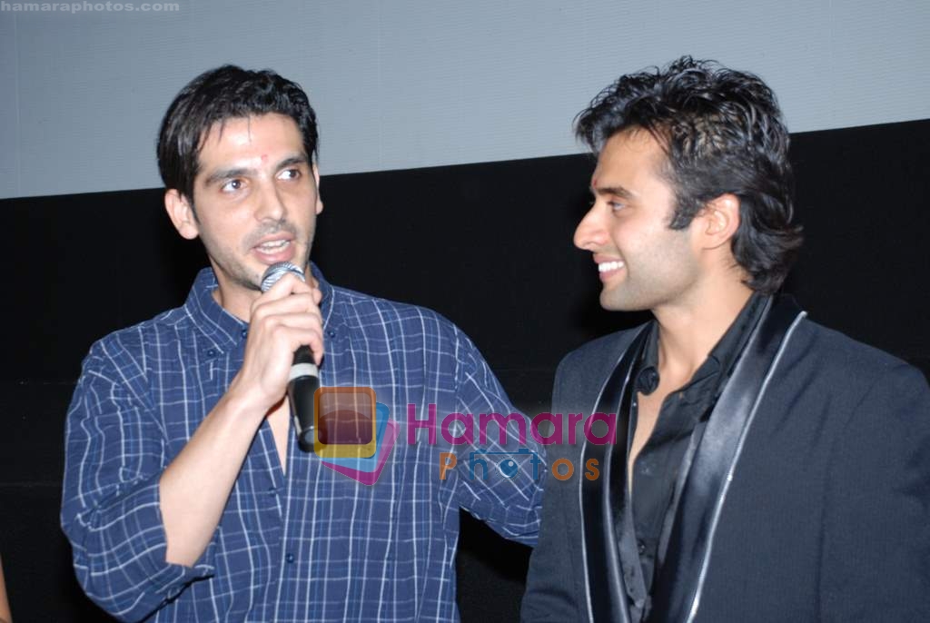 Jackie Bhagnani and Zayed Khan at music launch of Kal Kisne Dekha in Cinemax on 12th March 2009 
