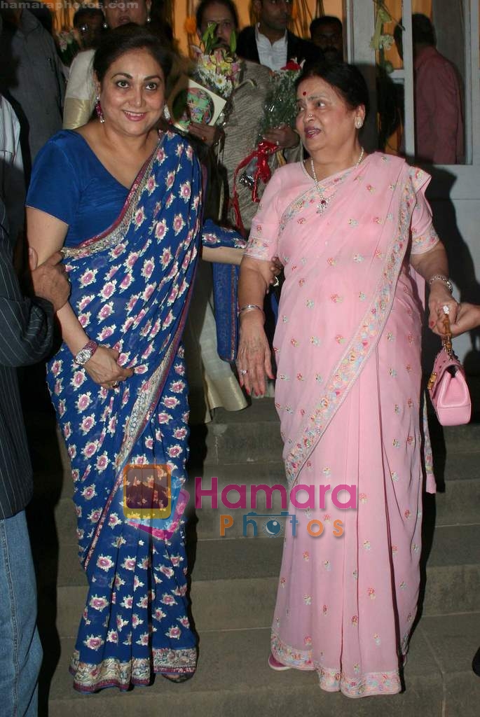 Tina and Kokilabein Ambani at Harmony Exhibition in Jehangir Art Gallery, Mumbai on 13th March 2009 