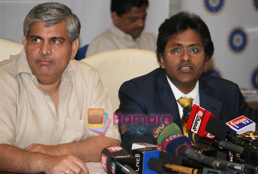 Shashank Manohar, Lalit Modi at IPL press meet on 22nd March 2009