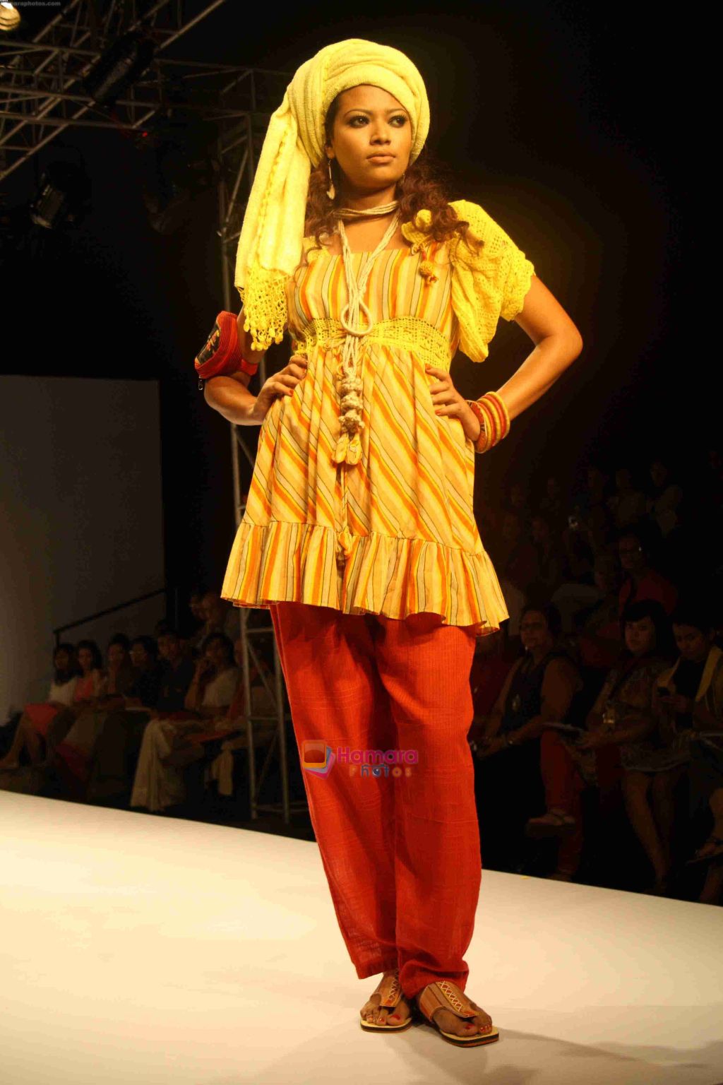 Model walk the ramp for Bibi Russel Show at Kolkata Fashion Week-Day 1 on 2nd April 2009 