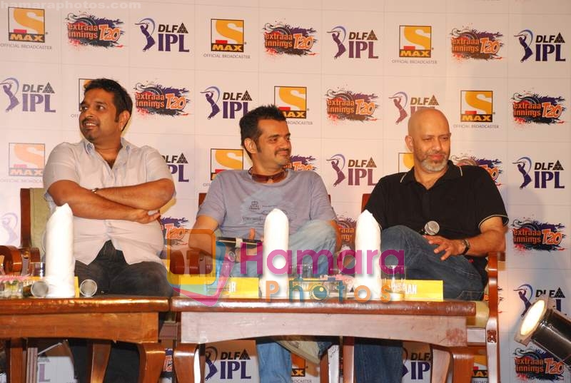 Shankar, Eshaan, Loy at the Sony IPL meet in Taj Land's End on 13th April 2009 