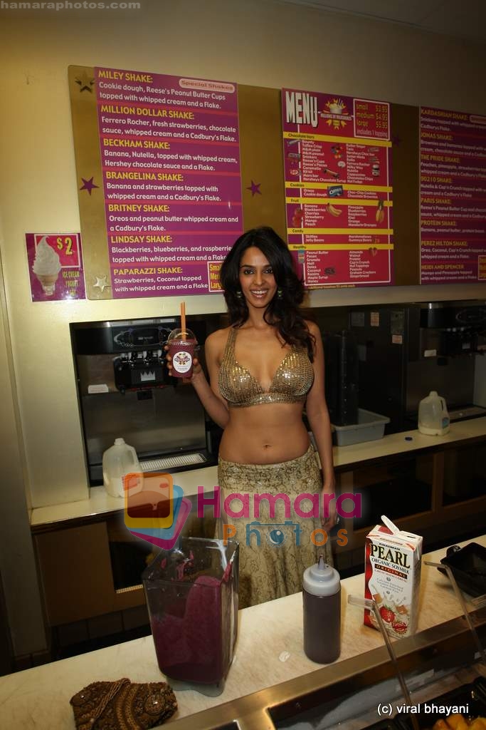 Mallika Sherawat at the Millions of Milkshakes Shop in West Hollywood, Los Angeles on 18th April 2009 