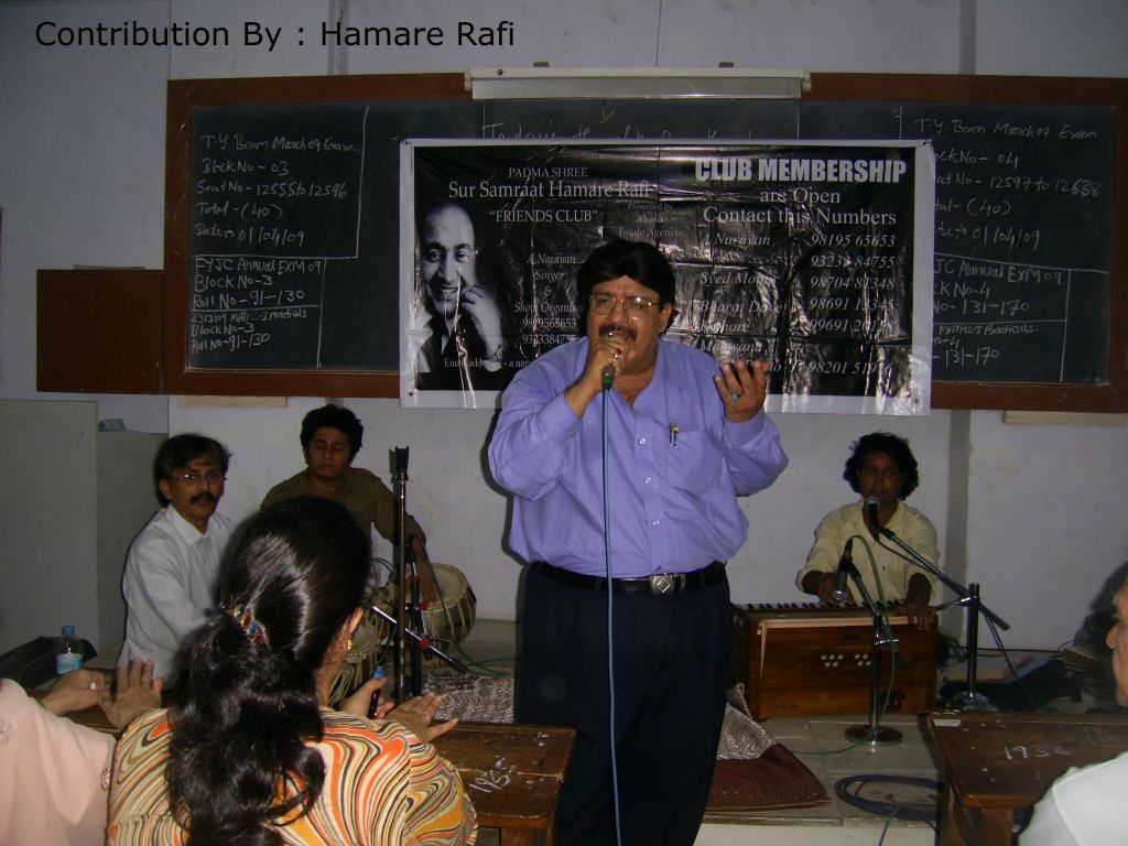 Musical Show by Hamare Rafi Friends Club on 5th April 2009 at MMK College, Bandra 