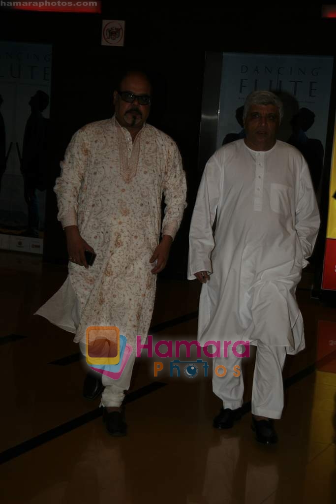 Jolly Mukherjee, Javed Akhtar at the music launch of Detective Naani film in Cinemax on 12th May 2009 