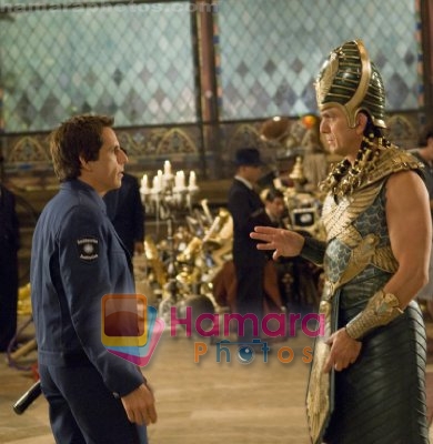 Hank Azaria, Ben Stiller in still from the movie Night at the Museum - Battle of the Smithsonian