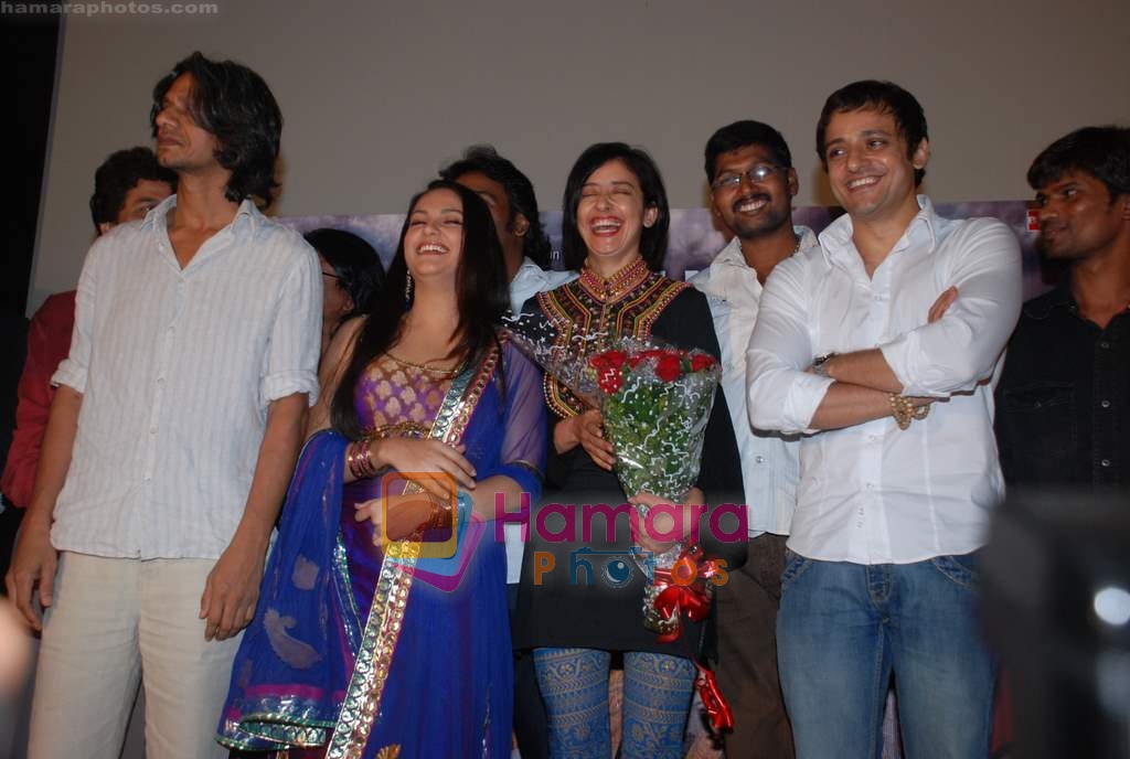 Gracy Singh, Manisha Koirala, Siddharth Koirala, Vijay Raaz at the music launch of Dekh Bhai Dekh in Cinemax on 15th June 2009 