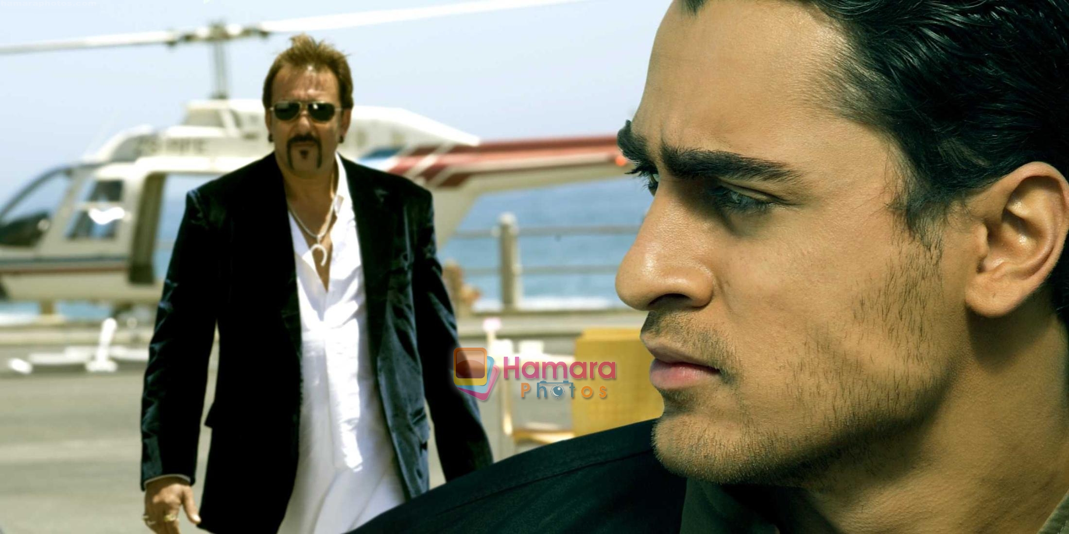 Sanjay Dutt & Imran Khan in the still from movie Luck