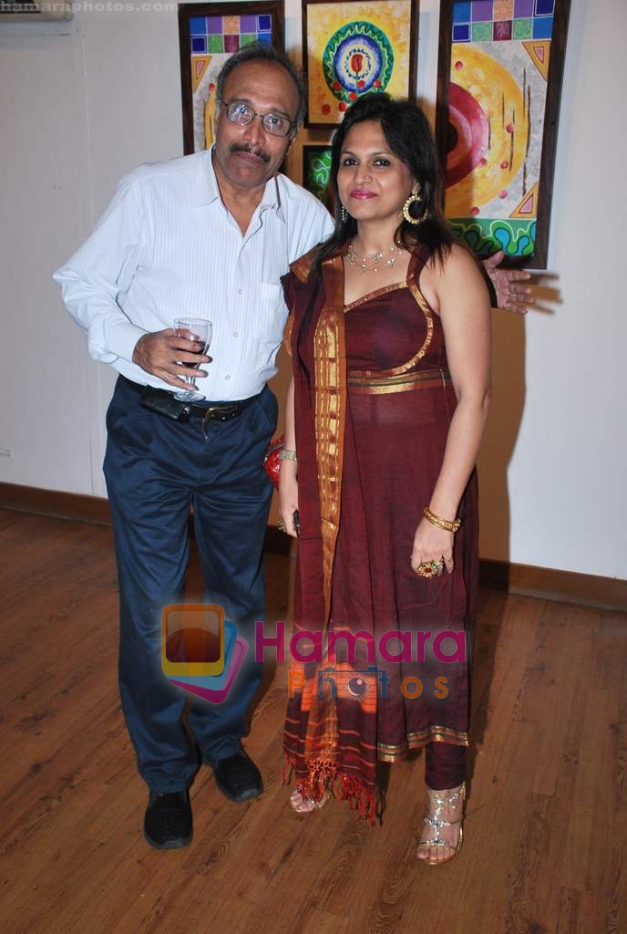 madhusudhan with ananya banerjee at Point of View and Poonam Aggarwal art event in Colaba and Kala Ghoda on 9th July 2009