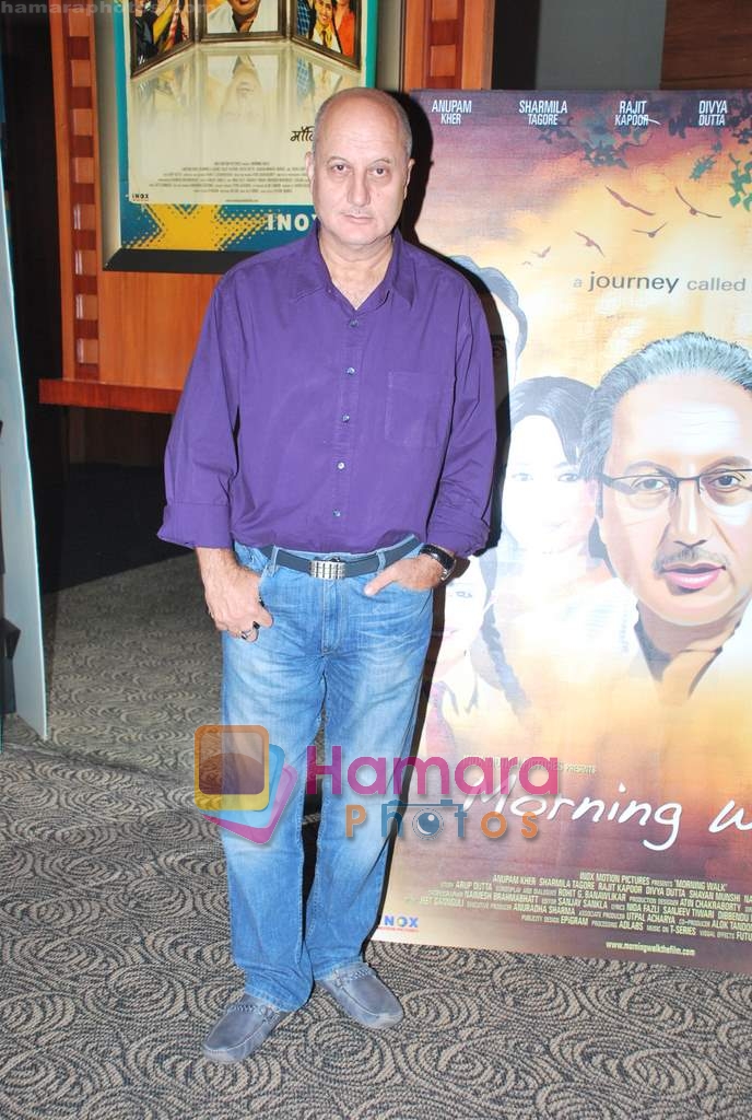 Anupam Kher at Morning Walk premiere in INOX on 9th July 2009 