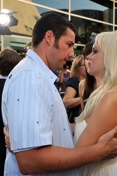 Adam Sandler, Anna Faris at the LA Premiere of FUNNY PEOPLE on 20th July 2009 at ArcLight Hollywood, California