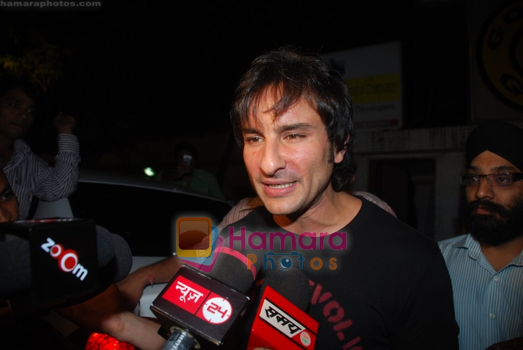 Saif Ali Khan at special screening of Love Aaj Kal for Sikh Community in Preview Theatre, Bandra, Mumbai on 21st July 2009 
