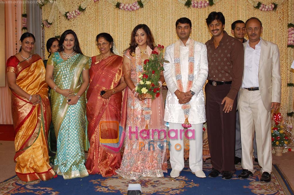 South actress Meena's wedding reception on 1st Jan 2009 
