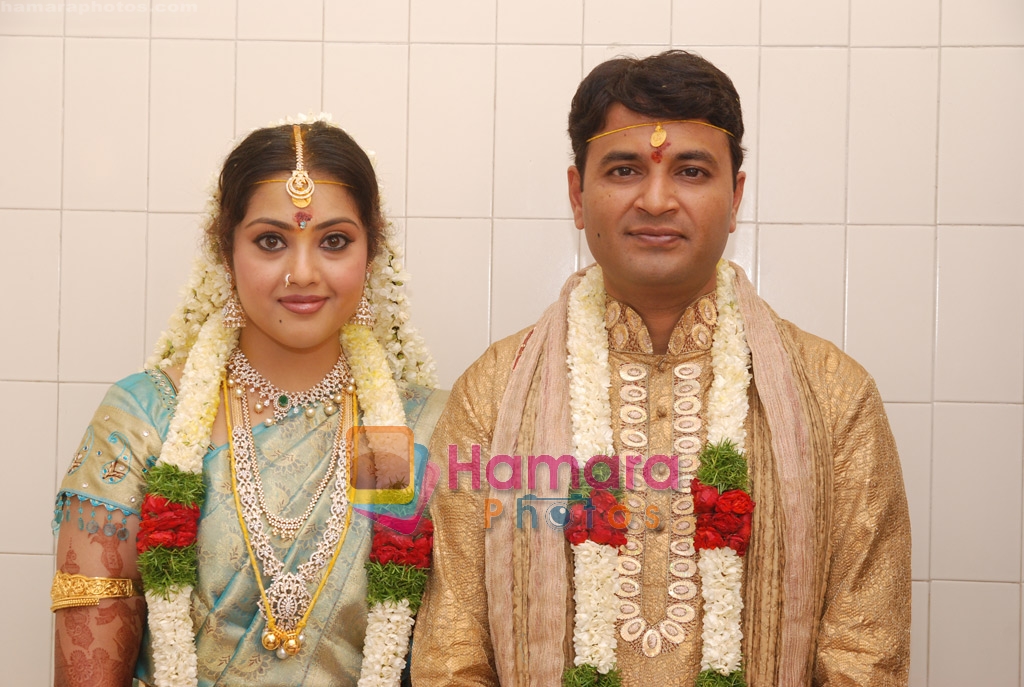 South actress Meena's wedding reception on 1st Jan 2009 