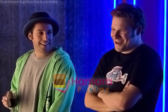 Adam Sandler, Seth Rogen in still from the movie Funny People