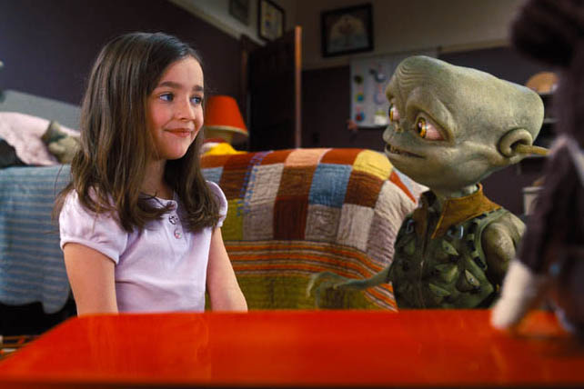 Ashley Boettcher in still from the movie ALIENS IN THE ATTIC 