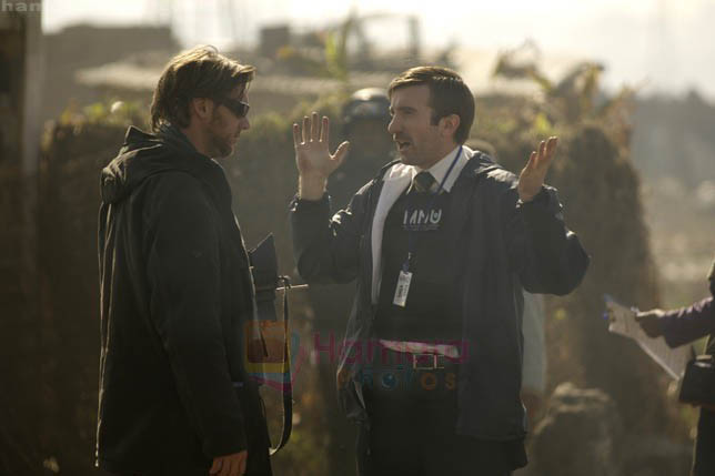 Neill Blomkamp, Sharlto Copley  in still from the movie District 9