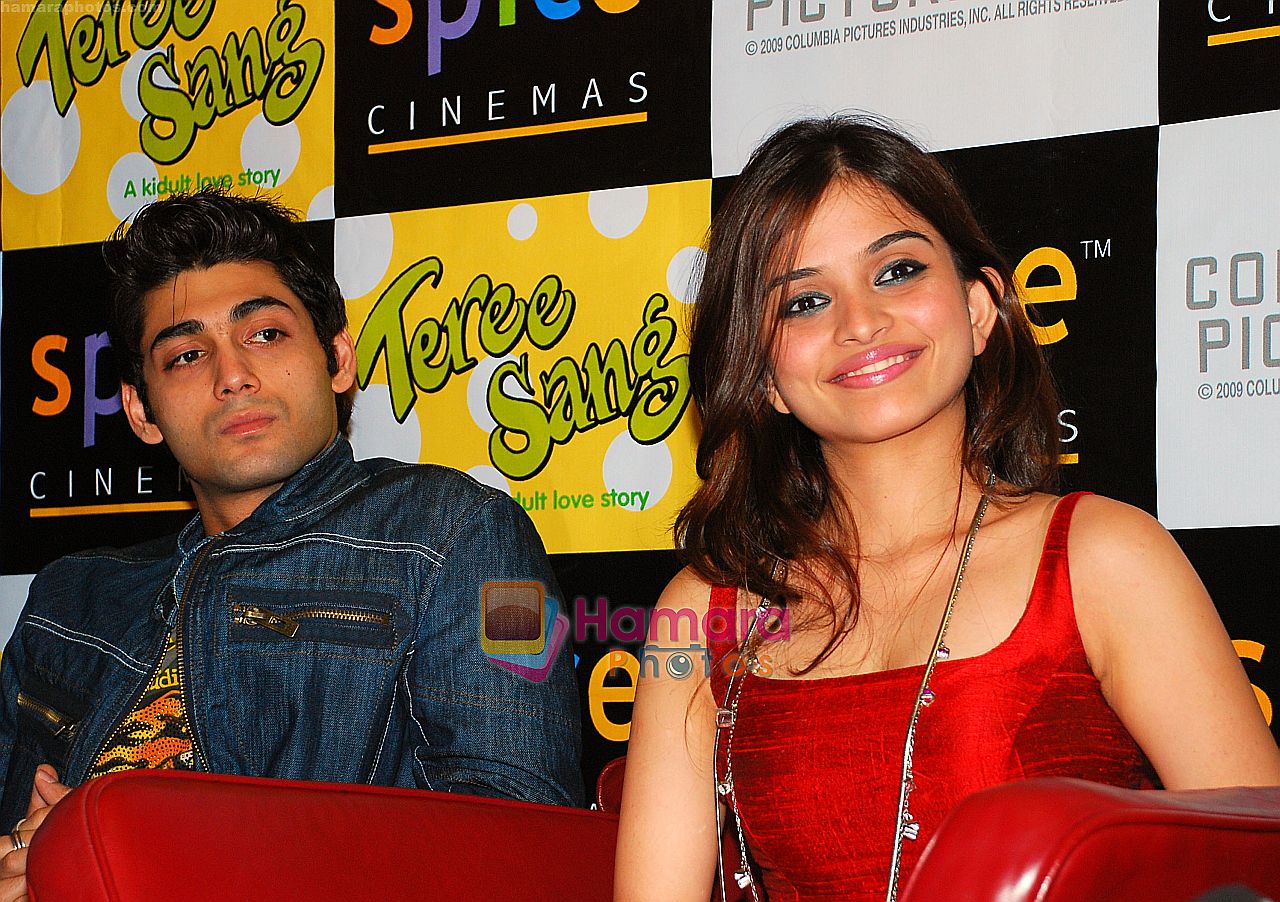 Sheena, Ruslaan Mumtaz at the Press Conference and Premiere of film Teree Sang in Spice World, Noida on 6th Aug 2009