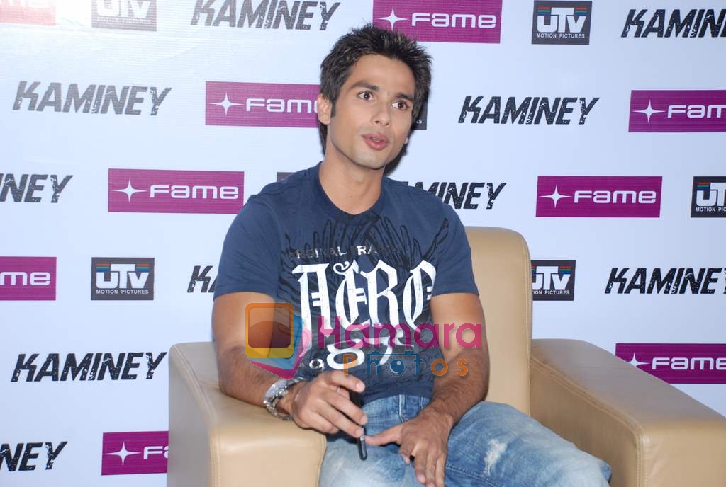 Shahid Kapoor at Kaminey promotional event in Fame on 18th Aug 2009 
