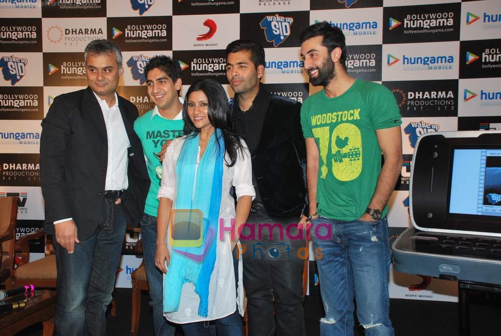 Ranbir Kapoor, Konkana Sen Sharma, Karan Johar at Wake Up Sid press meet in Taj Land's End on 19th Aug 2009 