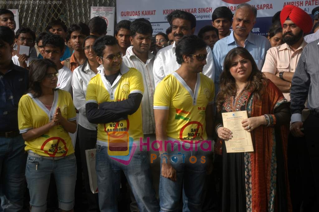 Delnaz and Rajiv Paul at Anti Ragging campaign in Mithibai College on 25th Aug 2009 