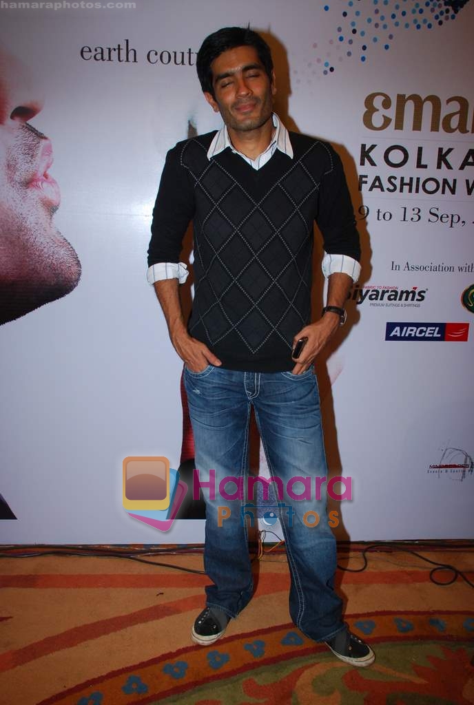 Manish Malhotra at Kolkatta Fashion Week press meet in ITC Parel on 2nd Sep 2009 